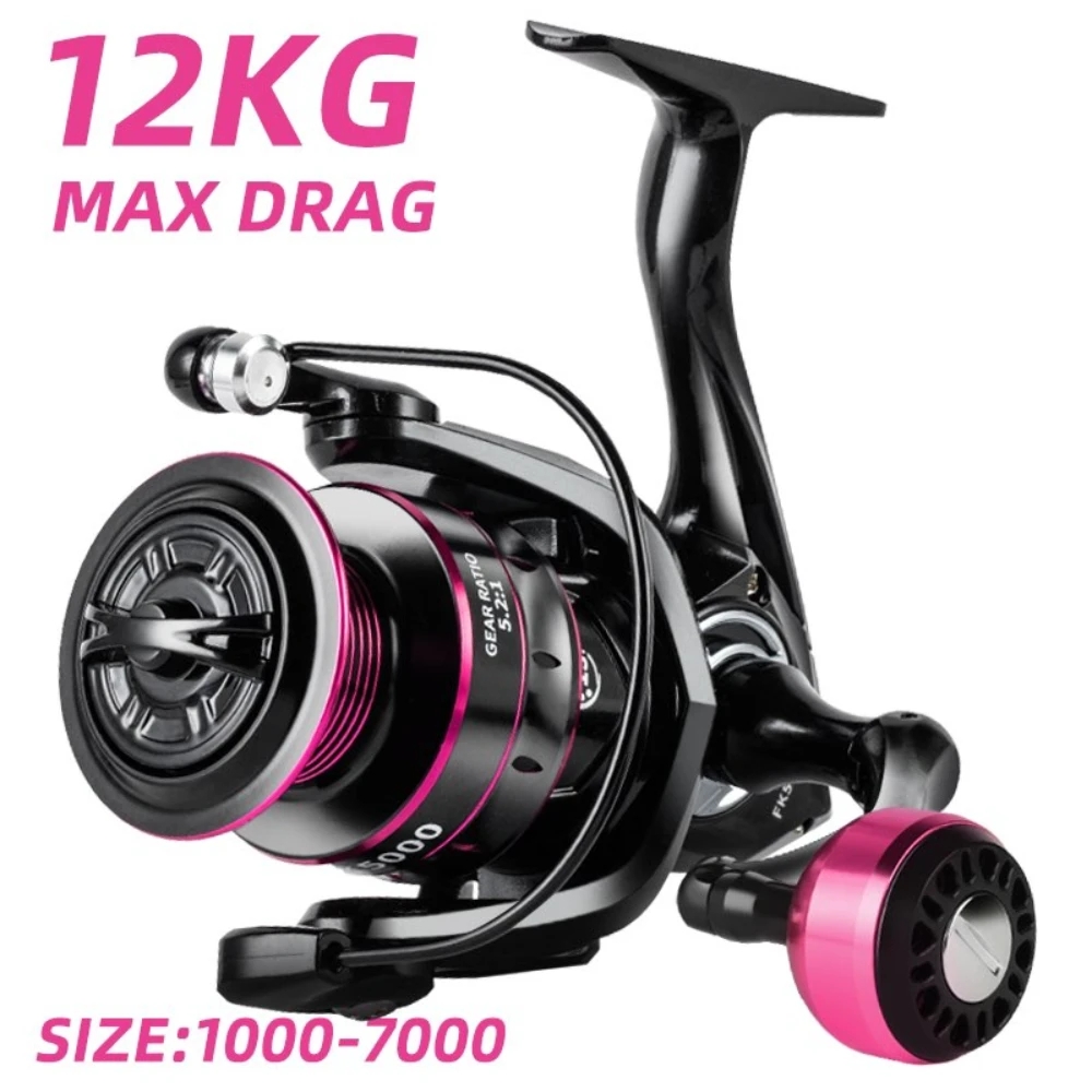 Kastking Reel Zephyr - プロ仕様の超軽量金属/EVA製、左右両用、交換可能なフィッシングリールグリップ。ギア比5.2:1、最大ドラッグ力26LB、高速キャスティング・スピニングリール用。