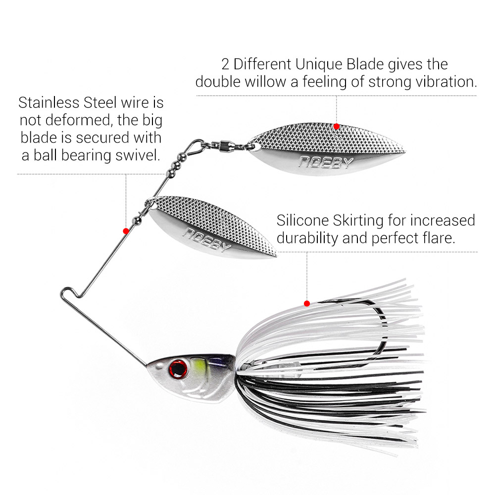 Noby-スピナーベイト10.5g,14g,21g,28g, - Fishing Lure Spoon のレビューと価格