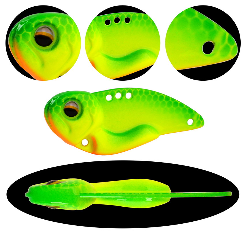 6個入り メタルVIBフィッシングルアー 7.3g 10g  - Fishing Lure Spoon のレビューと価格