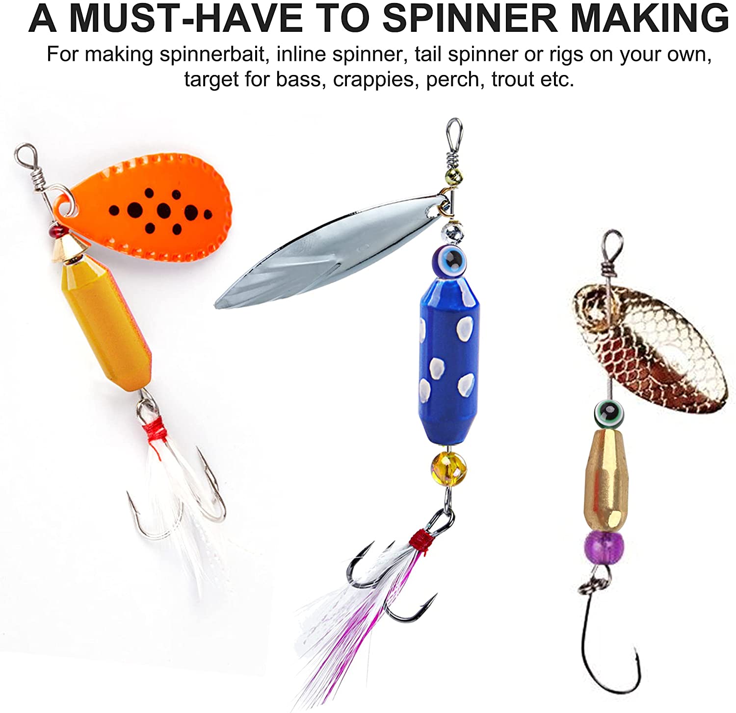 日曜大工の真ちゅう製ルアー,釣り用ウェイト,スピナーベイト用 - Fishing Lure Accessories のレビューと価格