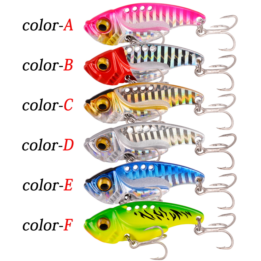 6ピース/ロット7/10/15/20グラムハードメタルvib - Fishing Lure Spoon のレビューと価格