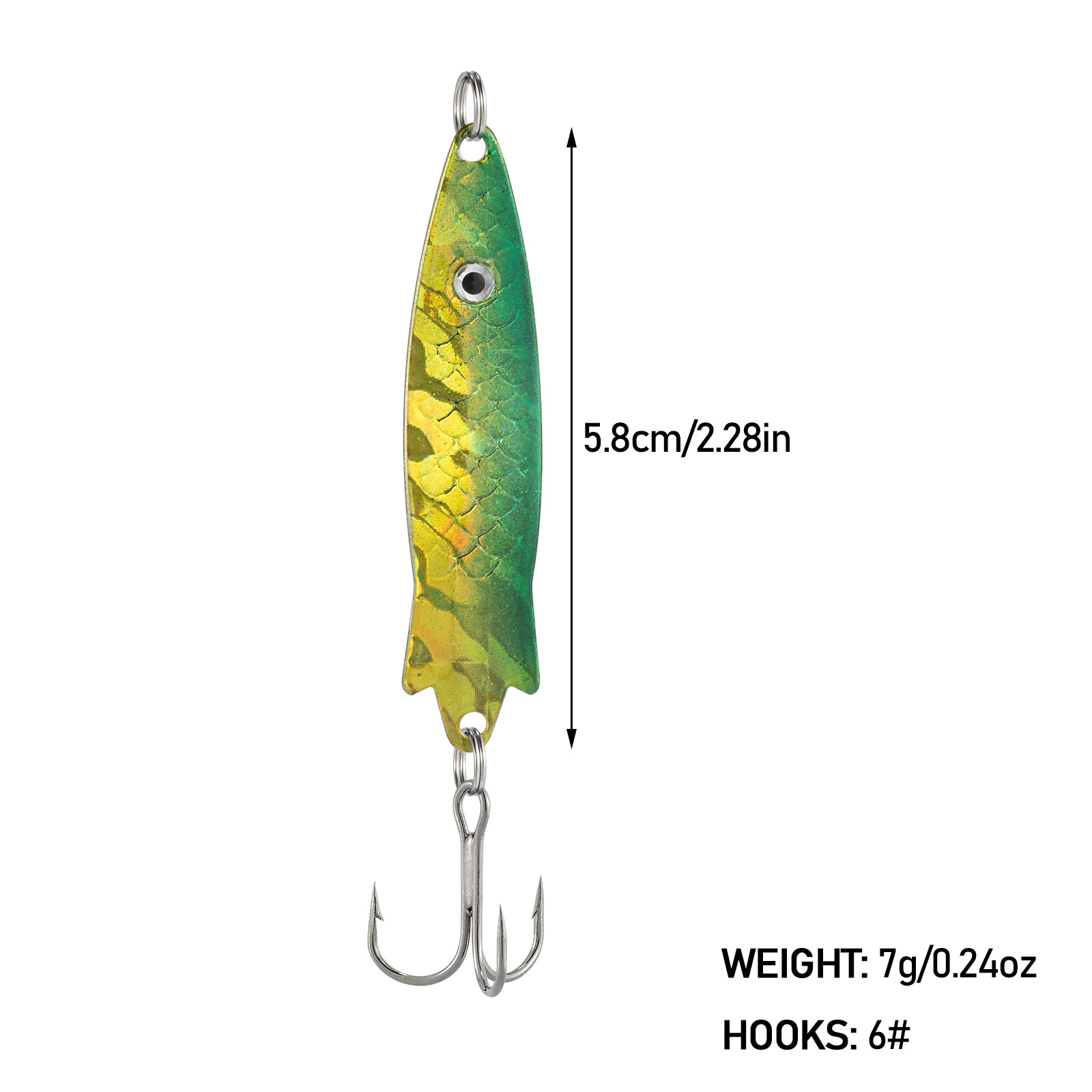 釣り用のスプーンタイプの金属製ベイト,魚を引き付けるためのル - Fishing Lure Spoon のレビューと価格