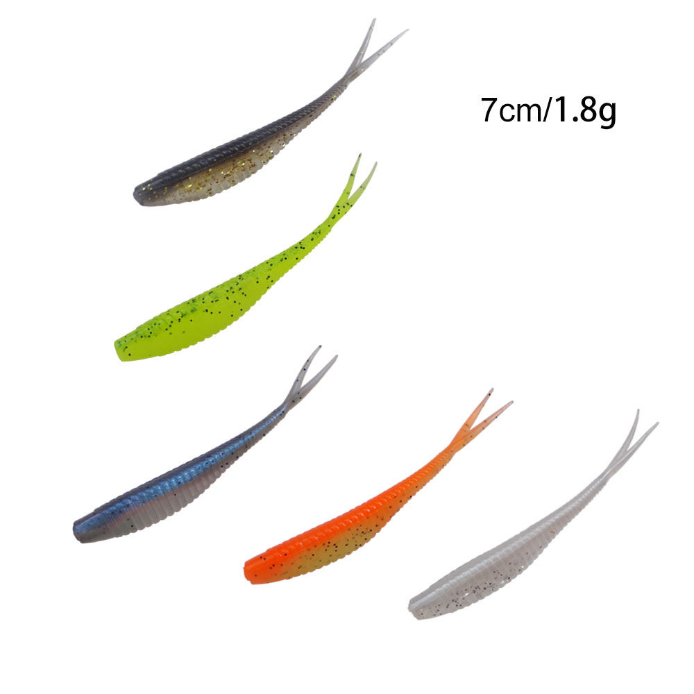 Hexakill 10 ピース/ロット 7 センチメートル  - Fishing Lure Soft Plastic のレビューと価格